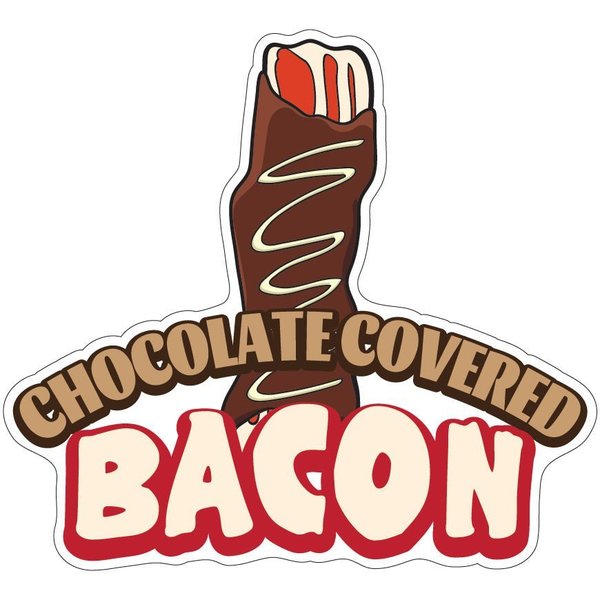 Signmission Chocolate Covered Bacon Food Stand Truck Sticker, 8" x 4.5", D-DC-8 Chocolate Covered Bacon D-DC-8 Chocolate Covered Bacon19